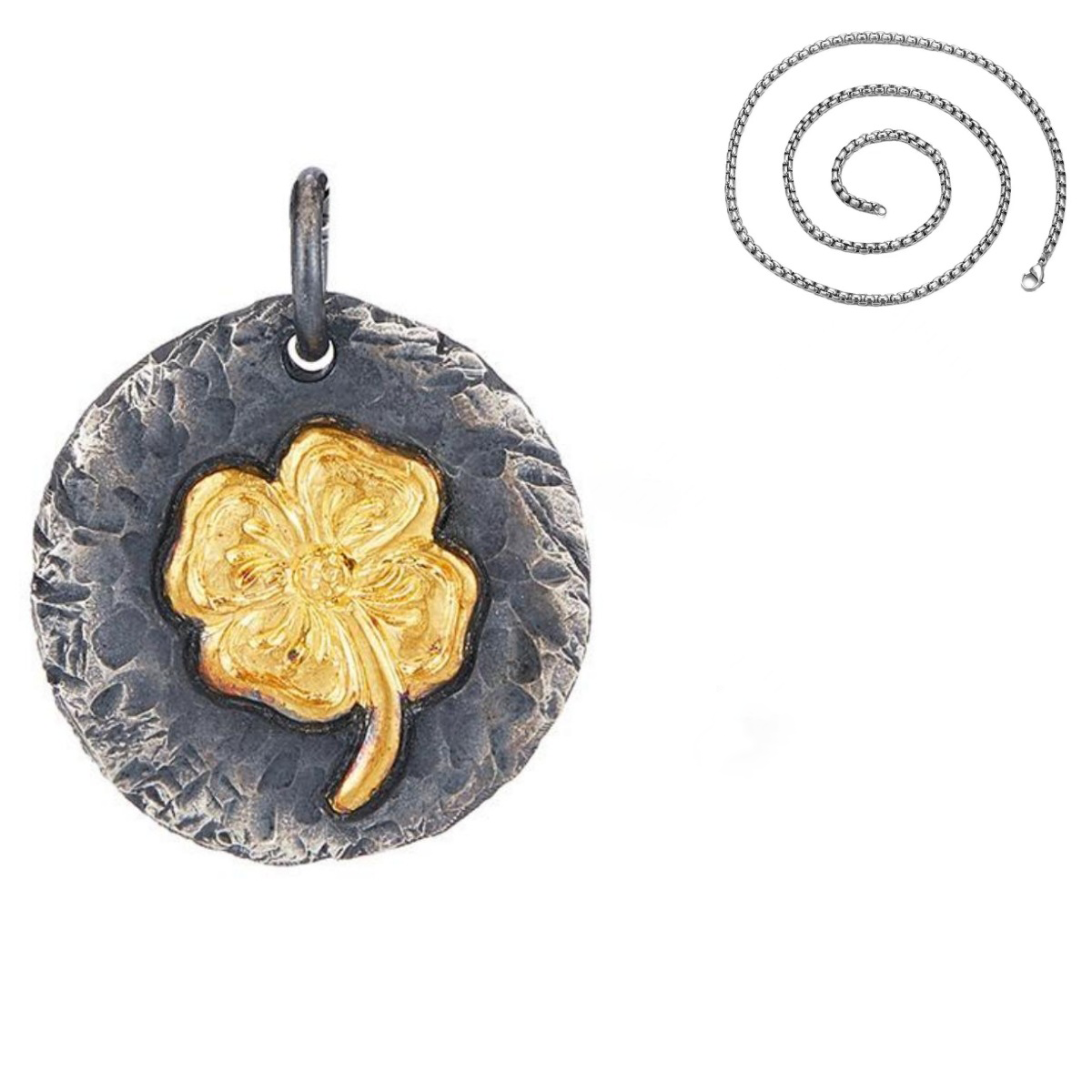 Handmade Thai Silver Clover Necklace for Luck and Blessing | Zen Ara Grove