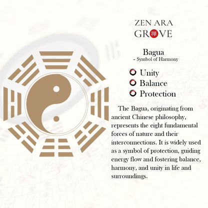 Wearable Daoist Ritual Pendant – Lightning-Struck Wood Carving of Sycee and Taiji-Bagua | Zen Ara Grove