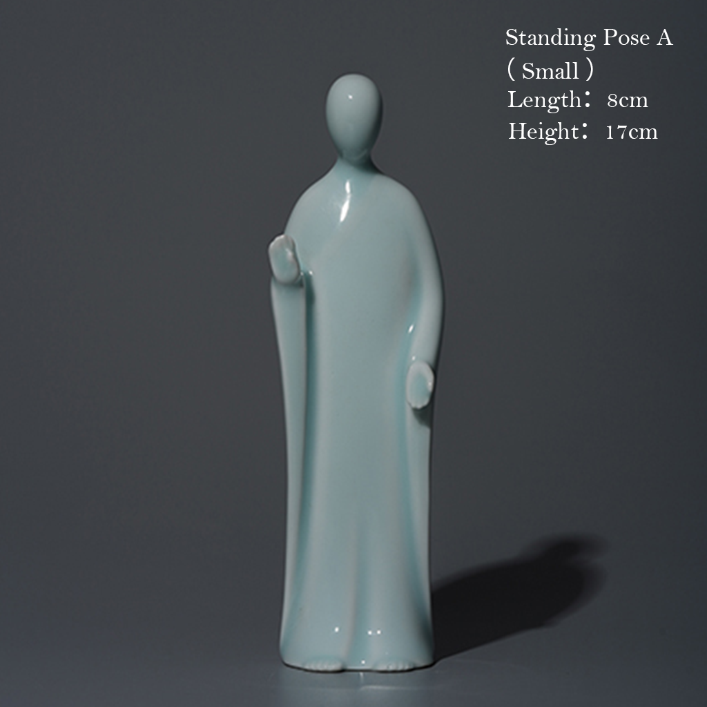 Handcrafted Ceramic Faceless Buddha Mudra Figurines – Embodying Zen Wisdom & Peace | Zen Ara Grove