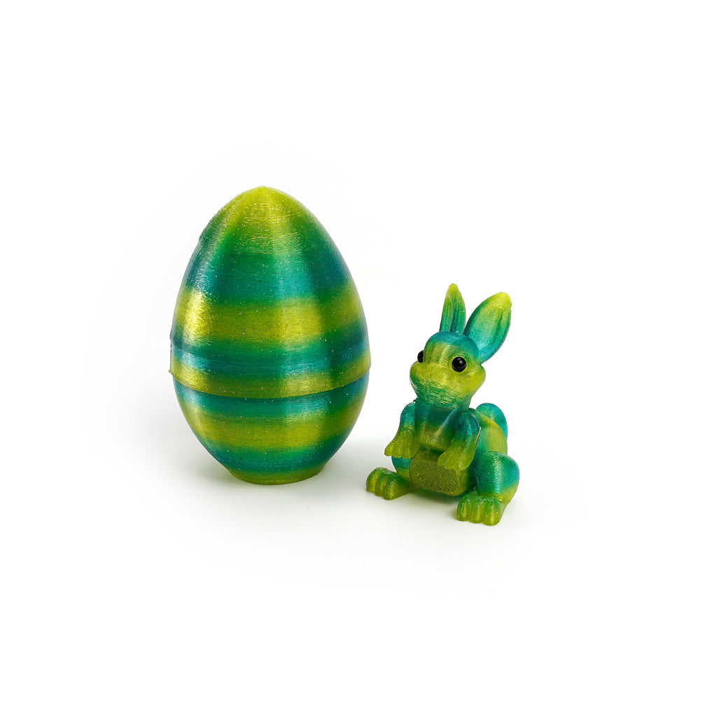 3D Printed Easter Bunny Egg Figurine – Symbol of Hope & Renewal | Zen Ara Grove