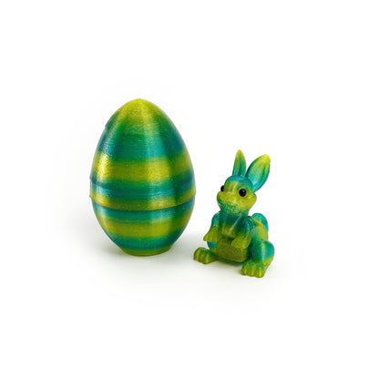 3D Printed Easter Bunny Egg Figurine – Symbol of Hope & Renewal | Zen Ara Grove