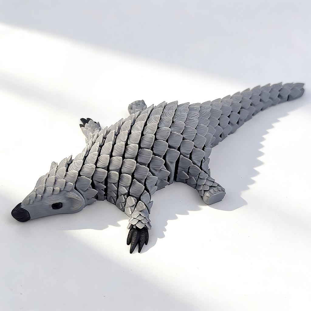 Fully Articulated Pangolin Fidget – Movable Scales, Calming Touch | Zen Ara Grove