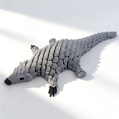 Fully Articulated Pangolin Fidget – Movable Scales, Calming Touch | Zen Ara Grove