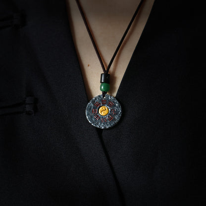 999 Pure Silver Handcrafted Tai Chi Bagua Pendant Necklace – Protection & Harmony | Zen Ara Grove