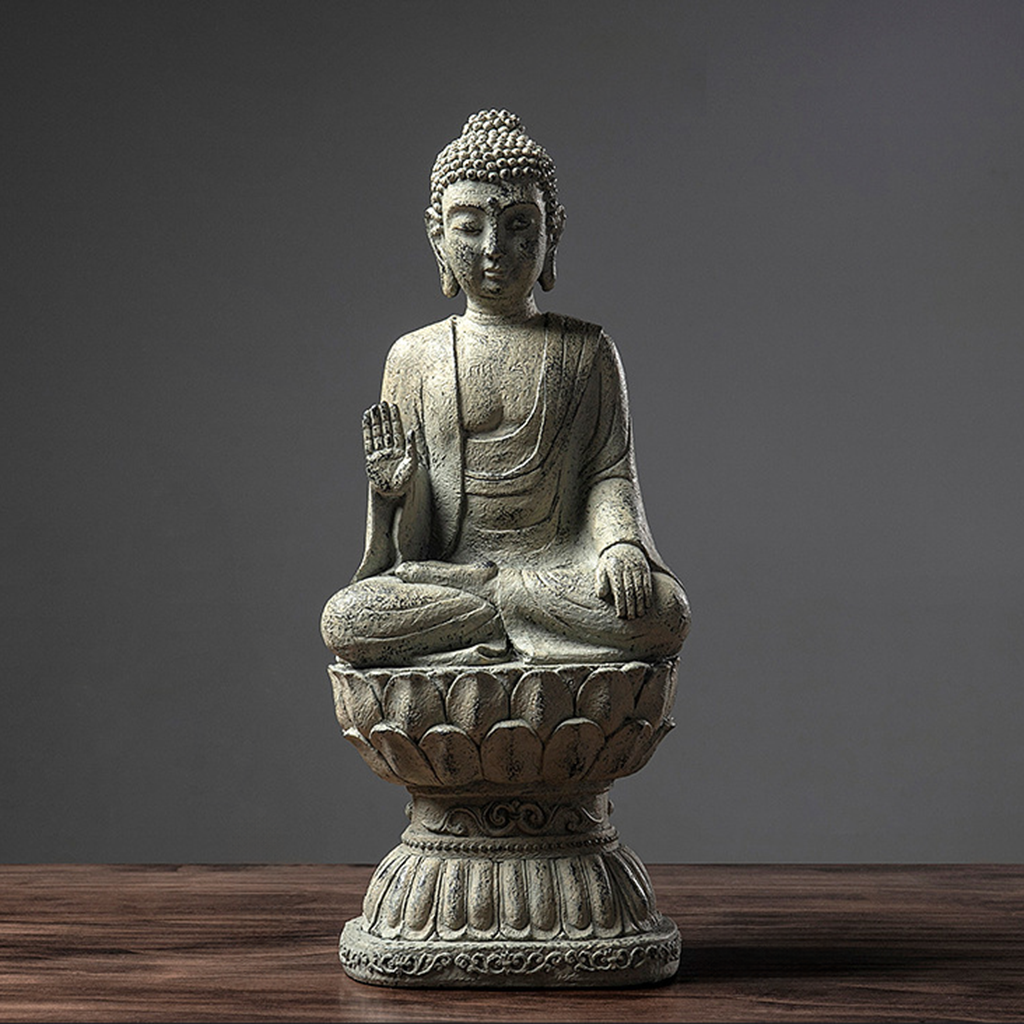 Zen Buddha Statue – Resin Meditation Figurine for Tranquil Display | Zen Ara Grove