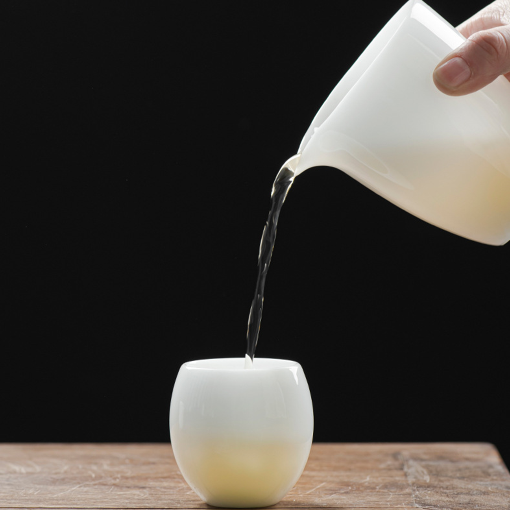 Handmade Ice Jade Egg-Shaped Porcelain Teacup – A Vessel for Clarity, Balance, and Joy | Zen Ara Grove