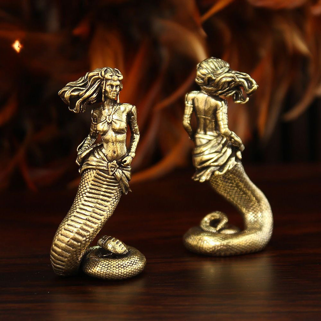 Brass Medusa Figurine – Mythical Guardian of Power and Mystery | Zen Ara Grove