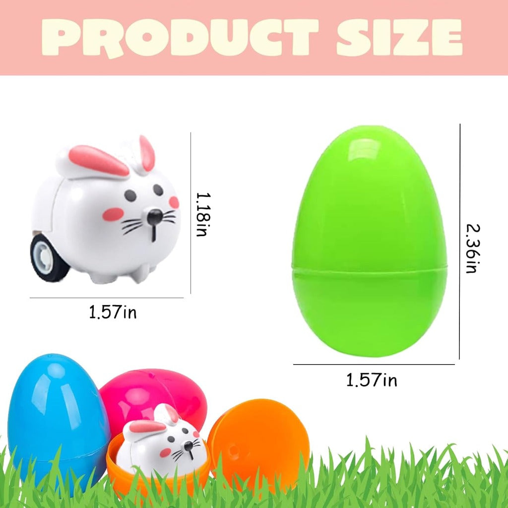 Easter Surprise Egg Animal Pull‑Back Car Toy Set – Fun Blind Box Gifts for Children | Zen Ara Grove