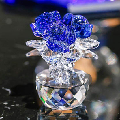 Crystal Glass Rose Ornament – A Timeless Emblem of Love | Zen Ara Grove