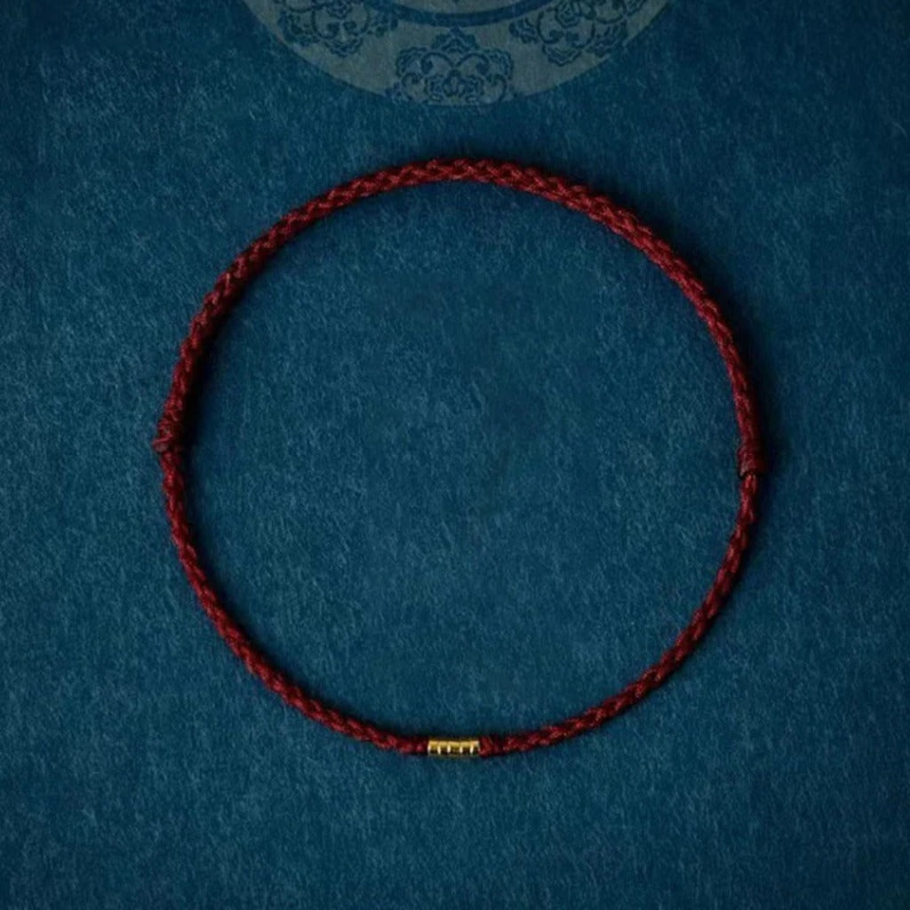 Zen Rope Fully Square Knot Woven Rope with Bead Accents Adjustable Fit – Four ...
