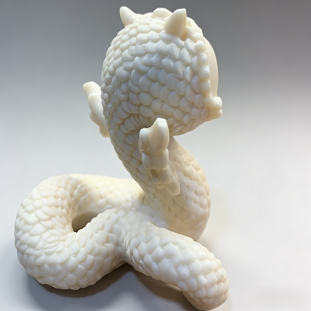 Hand-Carved Tagua Snake King Figurine – Symbol of Wisdom, Transformation & Natural Beauty | Zen Ara Grove