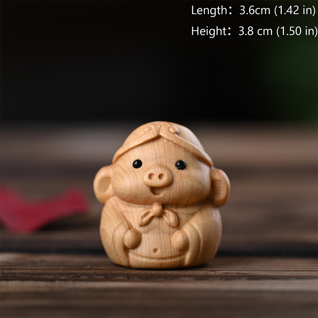 Monkey King Sun Wukong & Three Companions Cypress Wood Figurines | Zen Ara Grove