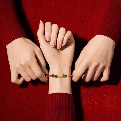 Handwoven Red Cord Bracelet – Symbol of Luck and Protection | Zen Ara Grove