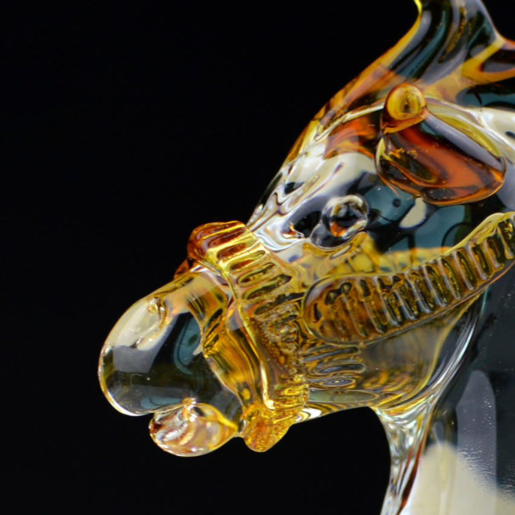Colorful Crystal Glass Zodiac Horse Figurine – Symbol of Strength and Progress | Zen Ara Grove