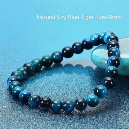 TODAY ONLY! Zen Blue Tiger Eye Beaded Bracelet | Zen Ara Grove