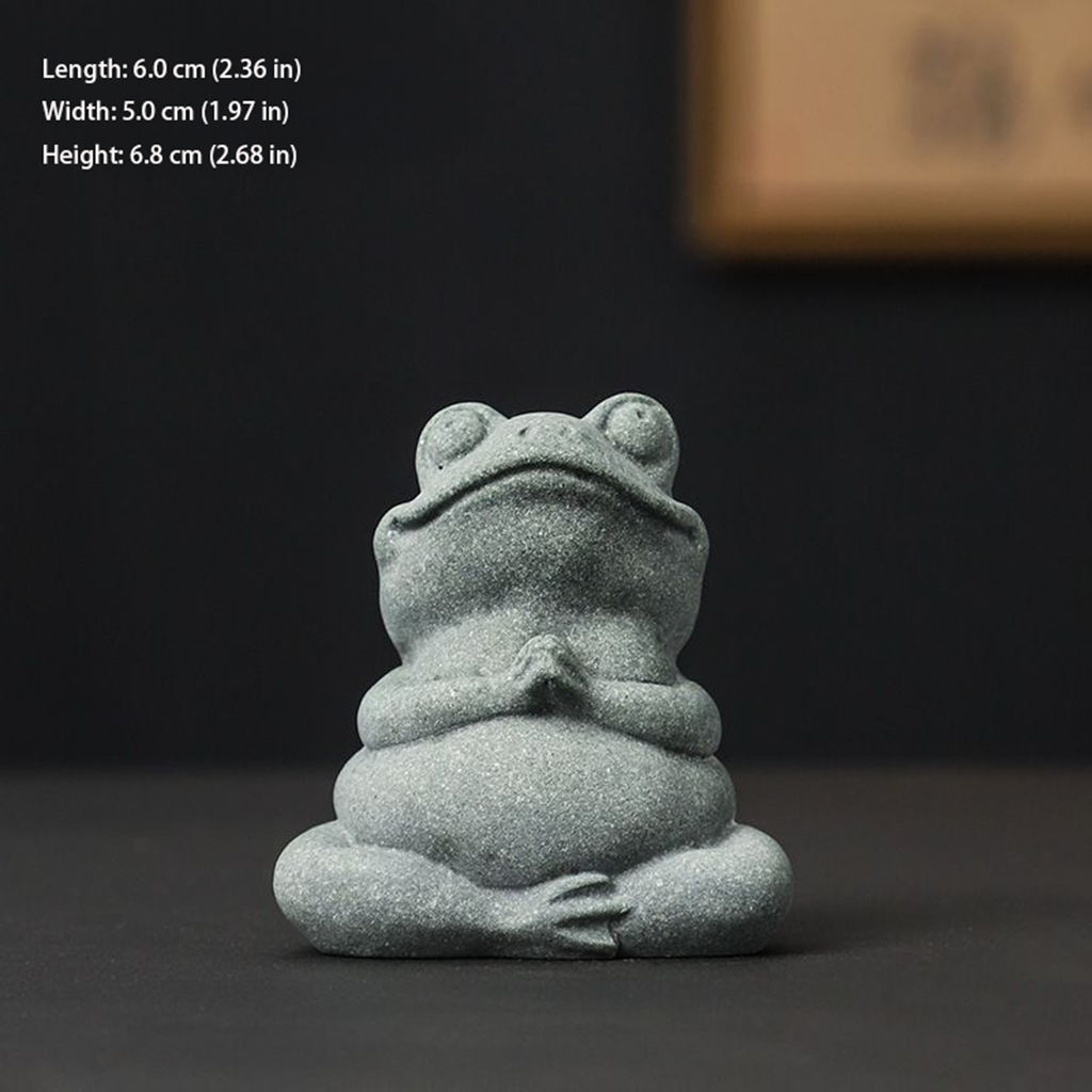 Handcrafted Qing Sandstone Frog Tea Pet – A Little Guardian of Calm Moments | Zen Ara Grove