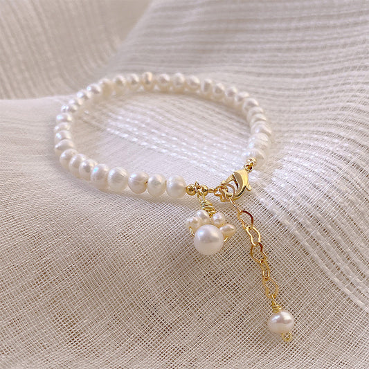 Pearl Cat Paw Healing Chain Bracelet | Zen Ara Grove