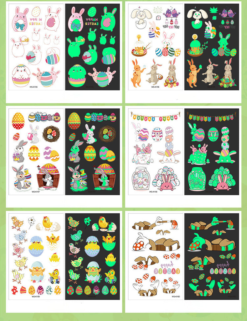 Glow‑in‑the‑Dark Easter Tattoo Stickers – Fun & Creativity | Zen Ara Grove