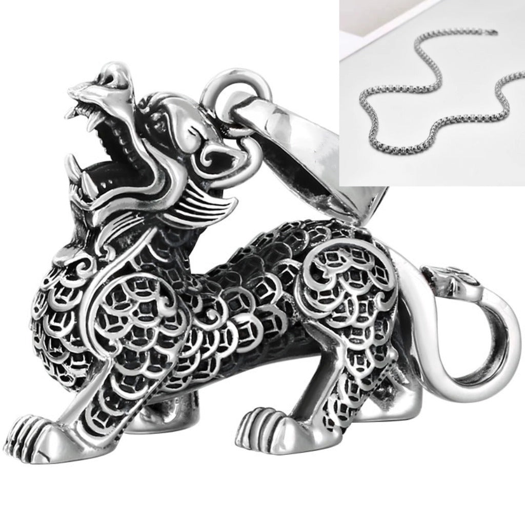 Rising Pixiu Necklace – Attract Fortune & Guard Energy | Zen Ara Grove