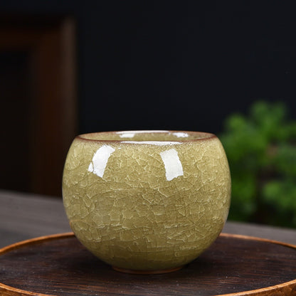 Celestial Crackle Zen Teacup