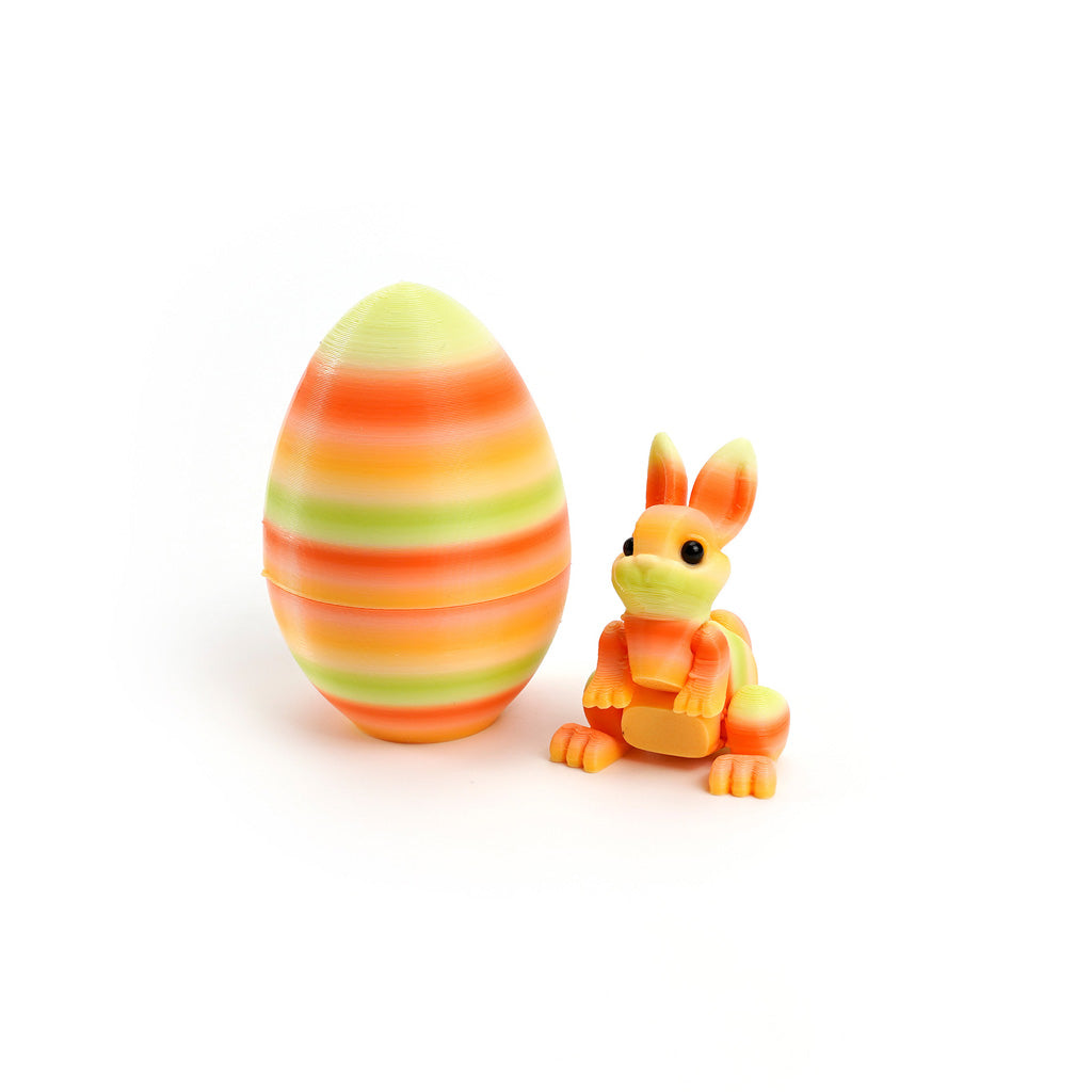 3D Printed Easter Bunny Egg Figurine – Symbol of Hope & Renewal | Zen Ara Grove