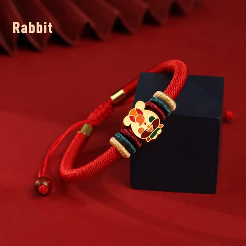S925 Sterling Silver Chinese Zodiac Red String Bracelet – Handwoven Adjustable Lucky Charm | Zen Ara Grove