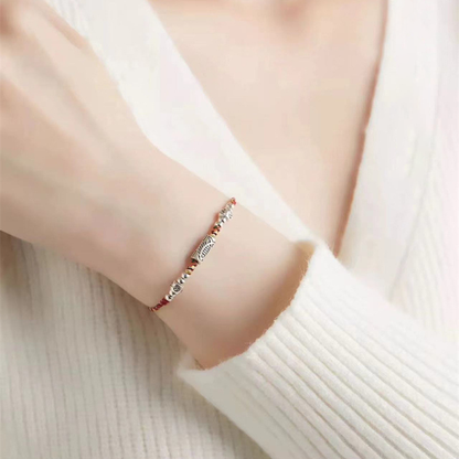 Adjustable Koi-Inspired Fish Motif Bracelet or Anklet with S925 Silver Option