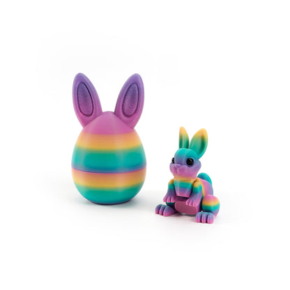 3D Printed Easter Bunny Egg Figurine – Symbol of Hope & Renewal | Zen Ara Grove