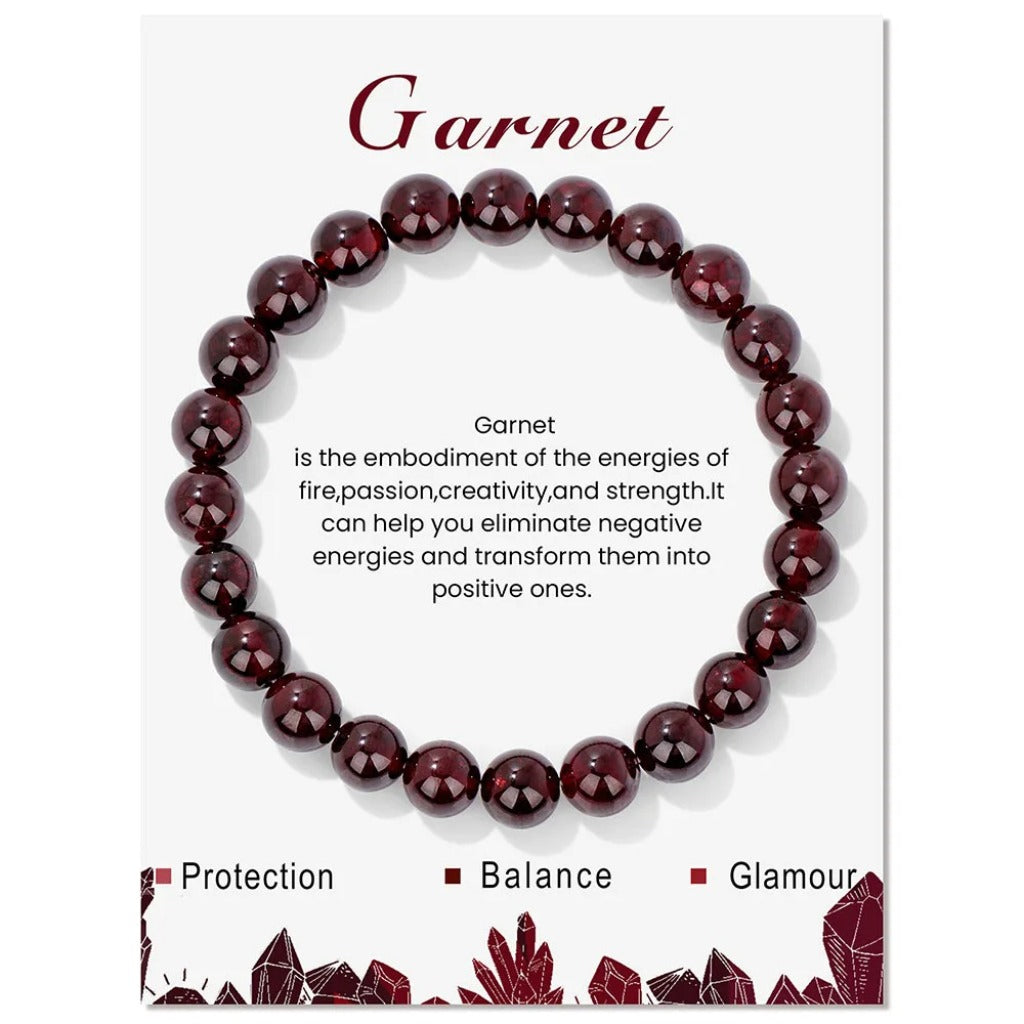 Crystal Beaded Bracelet with Elastic Cord – Handmade Design | Zen Ara Grove