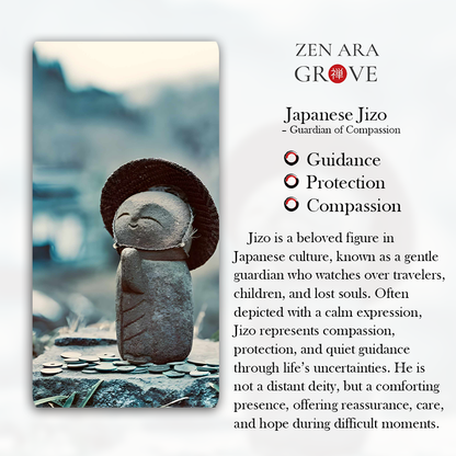 Japanese Jizo Candle Holder – Symbol of Protection | Zen Ara Grove