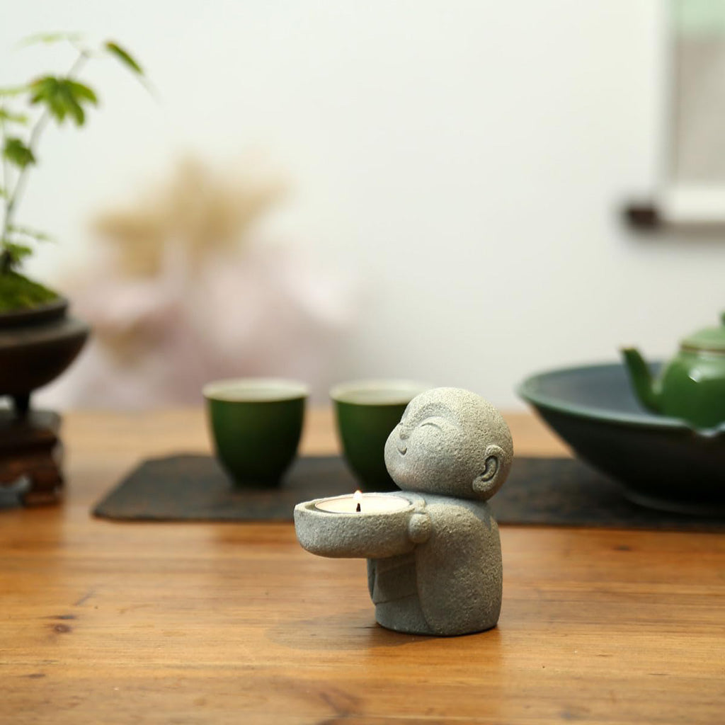 Japanese Jizo Candle Holder – Symbol of Protection | Zen Ara Grove