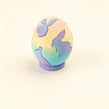 3D Printed Easter Egg Bunny Building Toy – Joy & Creativity | Zen Ara Grove