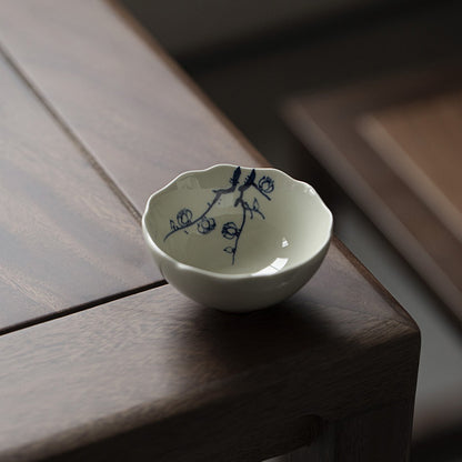 Elegant Zen Cup Featuring Four Gentle Plants | Zen Ara Grove