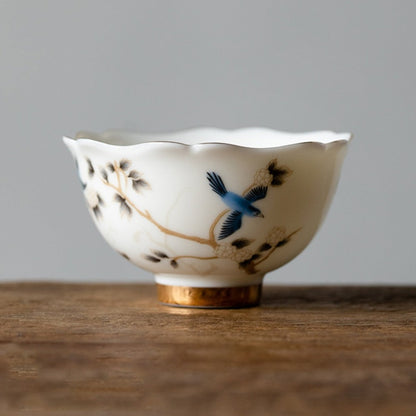 Yanzhi Jade White Ceramic Tea Cup | Zen Ara Grove