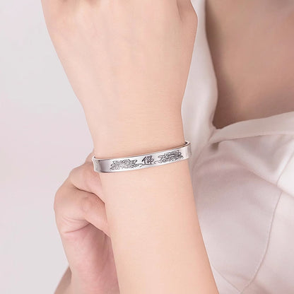 Vintage Lotus Buddha Bangle - Inner Sutra