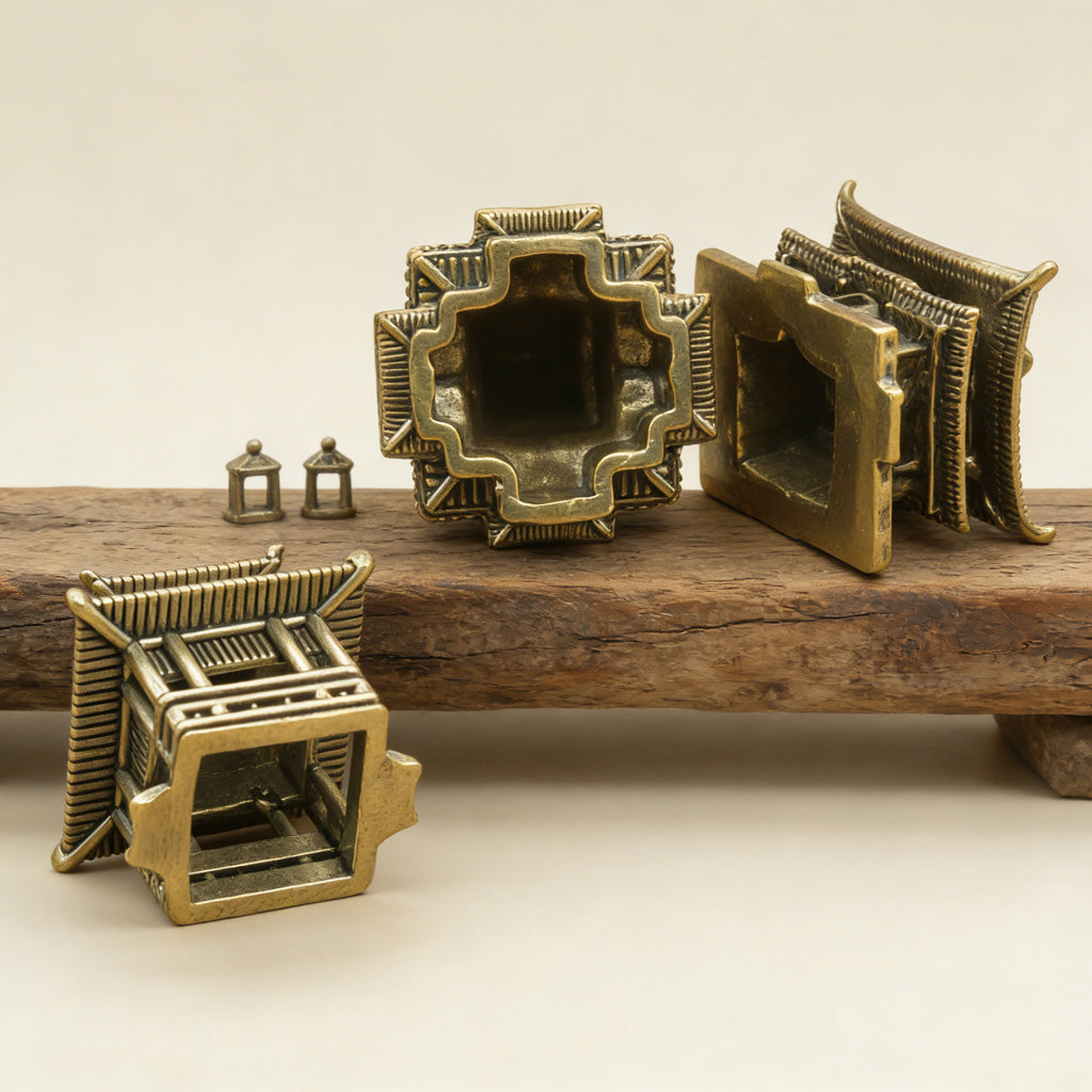 Limited Time Offer · Handcrafted Brass Miniature Pavilion Set – Symbol of Serenity and Wisdom | Zen Ara Grove