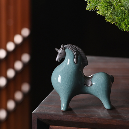 Tang Dynasty Ceramic Horse Figurine | Zen Ara Grove
