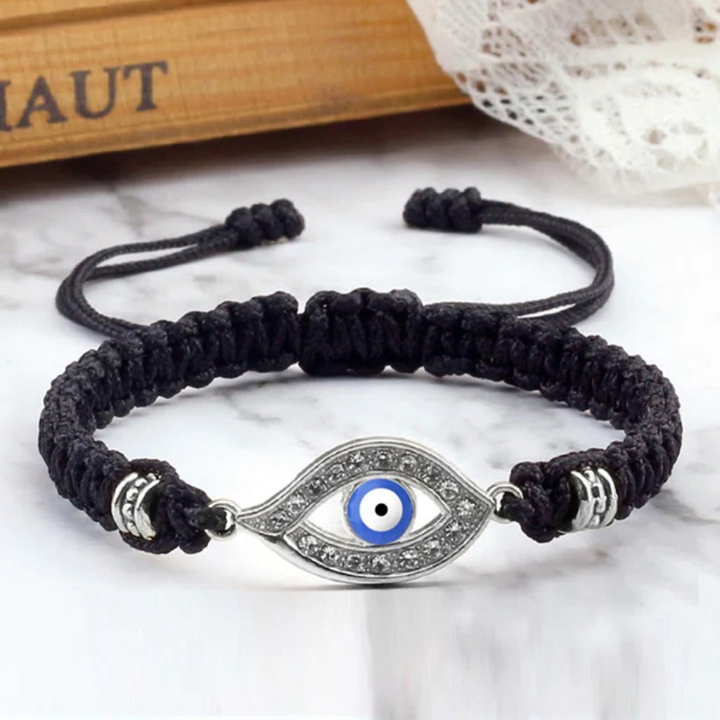 Adjustable Evil Eye Cord Bracelet – Ward Off Negativity, Invite Good Fortune | Zen Ara Grove