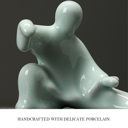 Kung Fu Tai Chi Master Ceramic Figurine | Zen Ara Grove