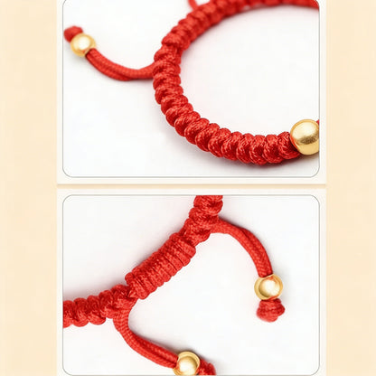 Adjustable 999 Silver Red Rope Pixiu for Children – Blessing & Protection | Zen Ara Grove