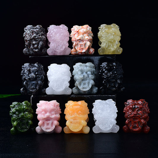 Crystal Pixiu Hand‑Carved Figurine — Meaning of Prosperity & Protection | Zen Ara Grove