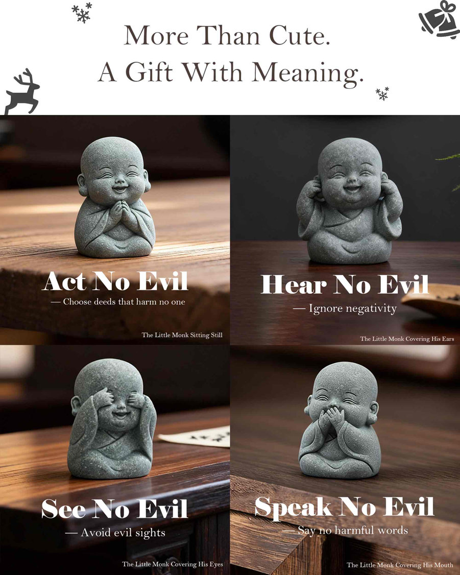 The Four Little Zen Monks | Zen Ara Grove