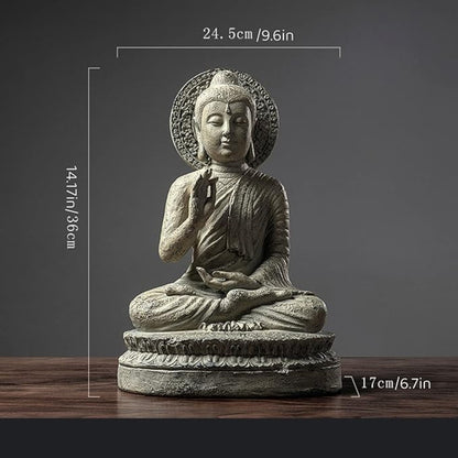 Zen Buddha Statue – Resin Meditation Figurine for Tranquil Display | Zen Ara Grove