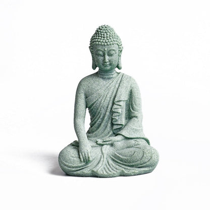 Qing Sandstone Buddha Statue for Zen Space | Zen Ara Grove