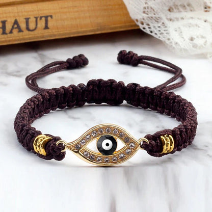 Adjustable Evil Eye Cord Bracelet – Ward Off Negativity, Invite Good Fortune | Zen Ara Grove