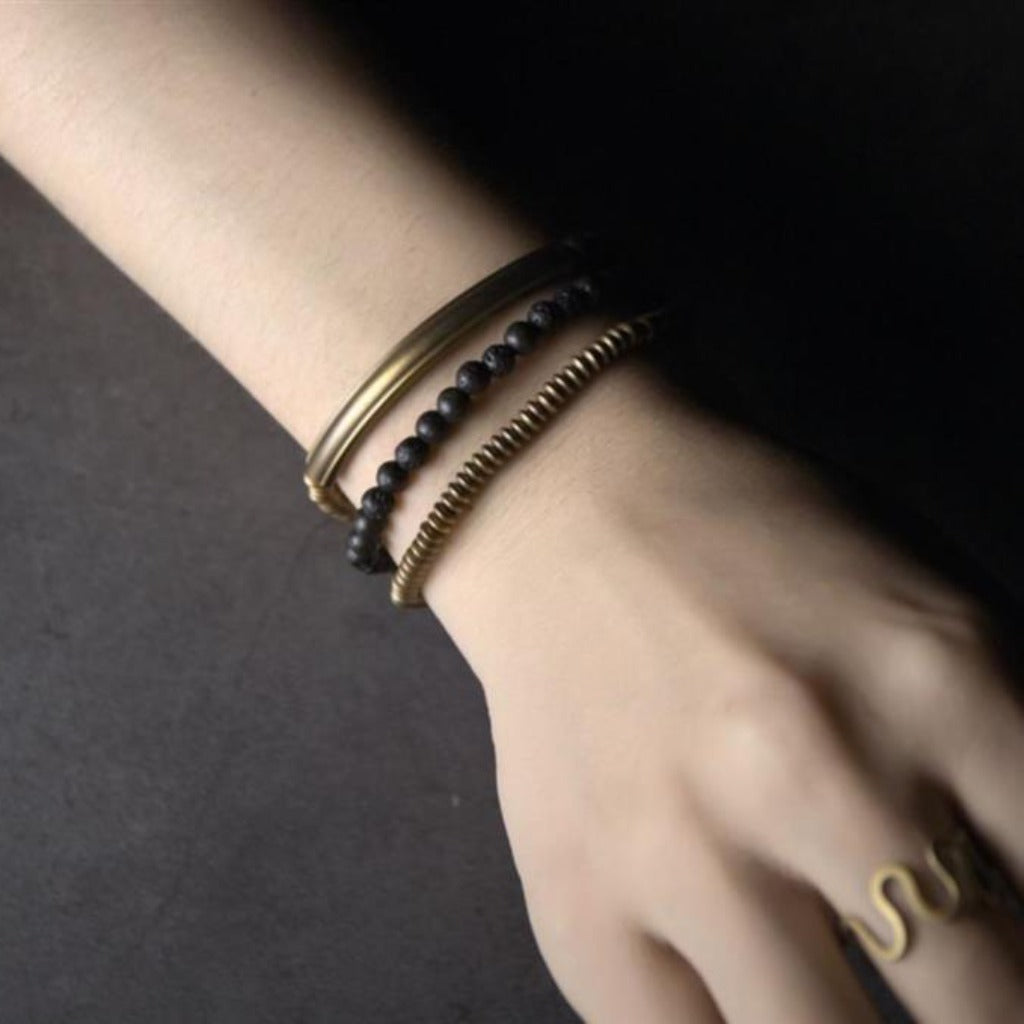Volcanic Rock Multi-Strand Wrap Bracelet | Zen Ara Grove