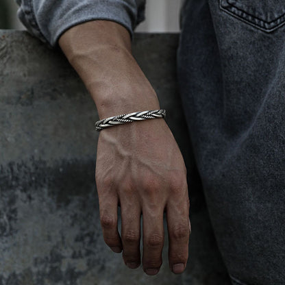 TODAY ONLY! Zen Style Braided Steel Bracelet | Minimalist Twist Design | Zen Ara Grove