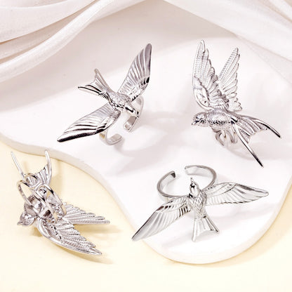 Adjustable Stainless Steel Peace Dove Ring – Symbol of Hope and Harmony | Zen Ara Grove