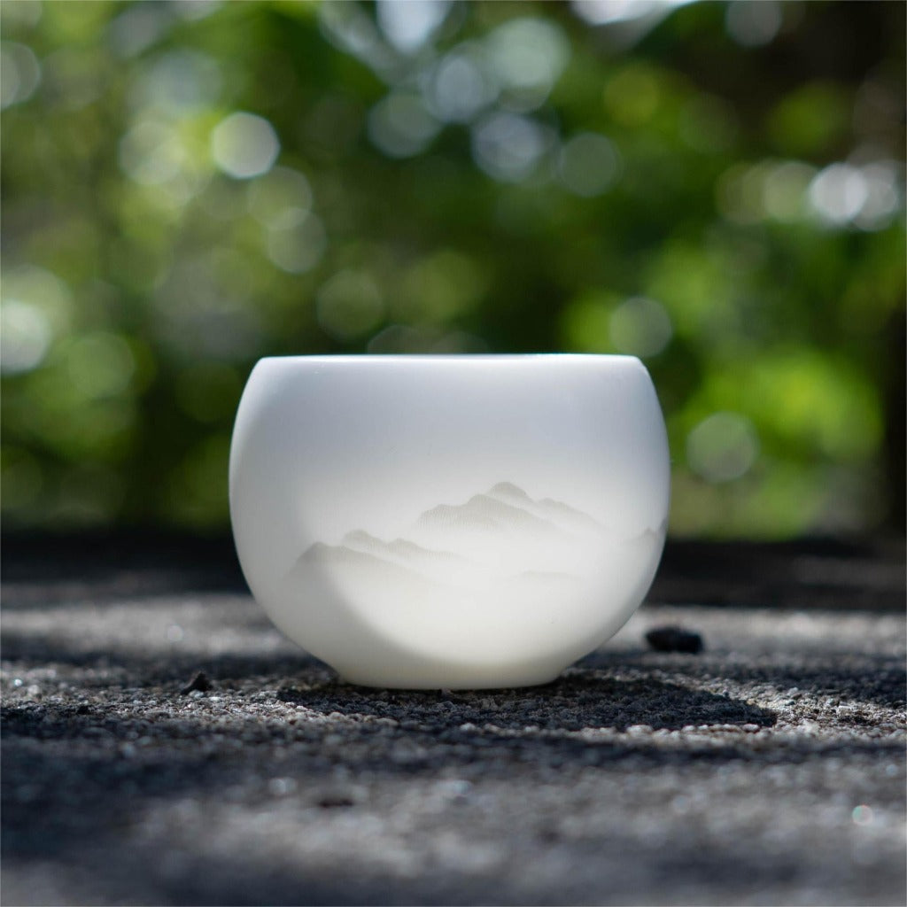 Celadon Mountain Mist Teacup | Zen Ara Grove