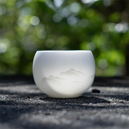Celadon Mountain Mist Teacup | Zen Ara Grove